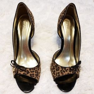 Leopard print heels